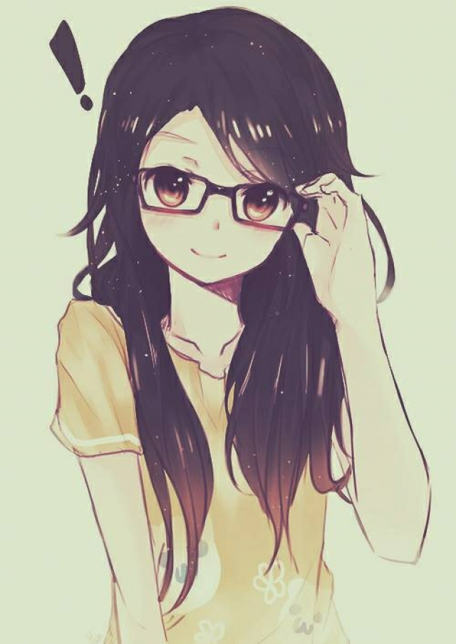 Anime Pushing Up Glasses Meme - Anime Nerd Kawaii Hair Cute Glasses ...