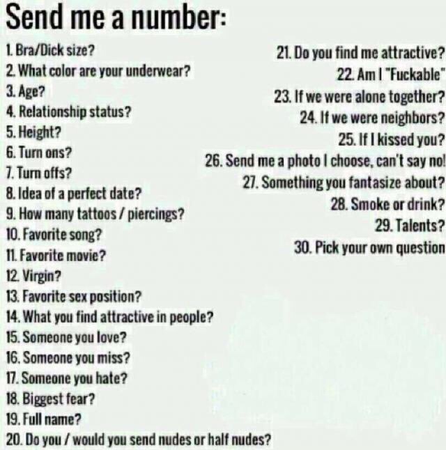 Plz give me a number! 